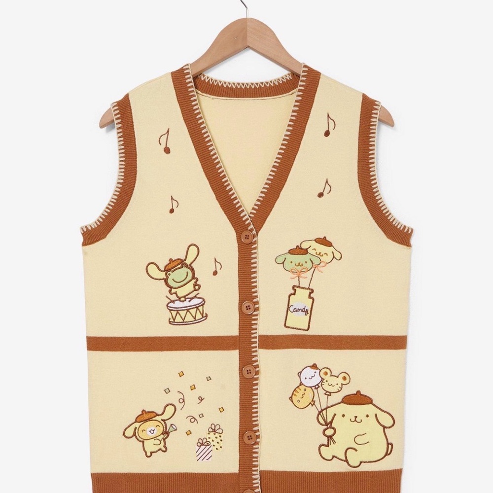 Sanrio Pompompurin Party Sweater Vest
